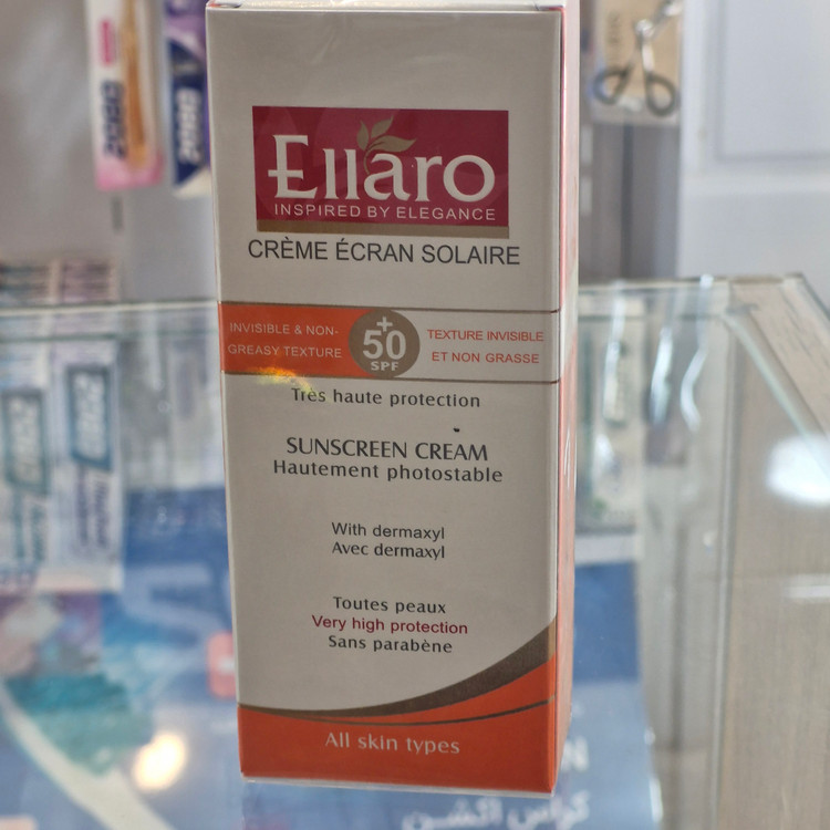 کرم ضد آفتاب الارو برای انواع پوست(بی رنگ)50spf