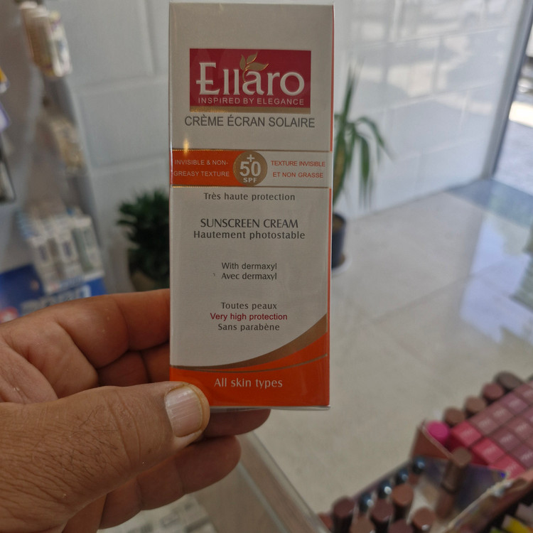 کرم ضد آفتاب الارو برای انواع پوست(بی رنگ)50spf